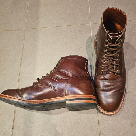 View photo of Grant Stone Diesel Boot in Horween Brown Chromexcel