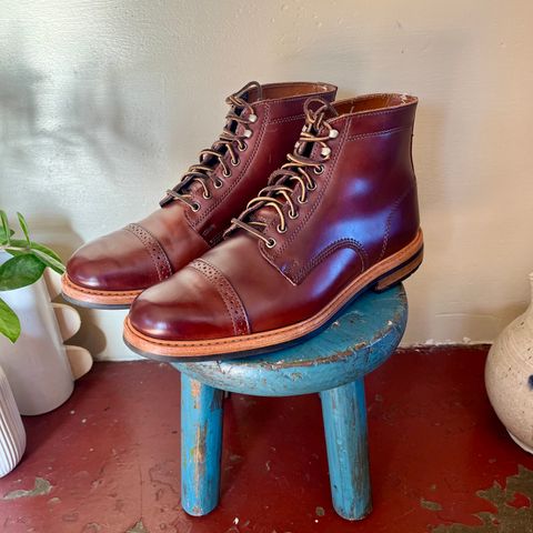 Rancourt & Co. Porter Boot in Horween Espresso Shell Cordovan