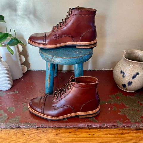 Rancourt & Co. Porter Boot in Horween Espresso Shell Cordovan