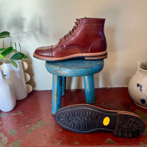 Rancourt & Co. Porter Boot in Horween Espresso Shell Cordovan