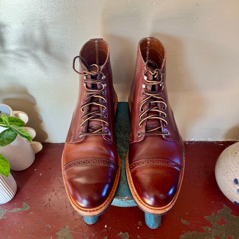 Rancourt & Co. Porter Boot in Horween Espresso Shell Cordovan