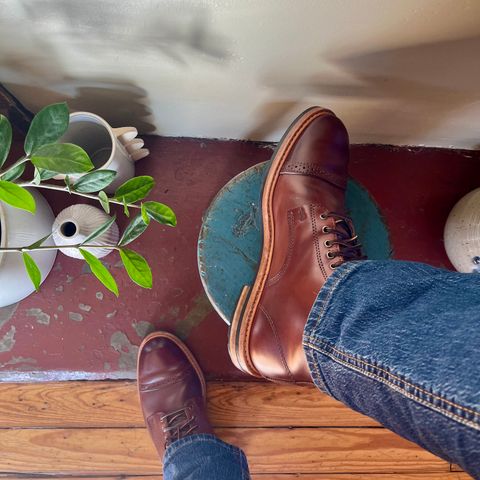 Rancourt & Co. Porter Boot in Horween Espresso Shell Cordovan