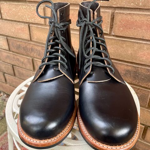 Oak Street Bootmakers Trench Boot in Horween Black Chromexcel