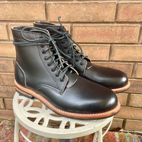 Oak Street Bootmakers Trench Boot in Horween Black Chromexcel