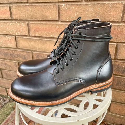 Oak Street Bootmakers Trench Boot in Horween Black Chromexcel