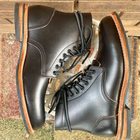 Oak Street Bootmakers Trench Boot in Horween Black Chromexcel