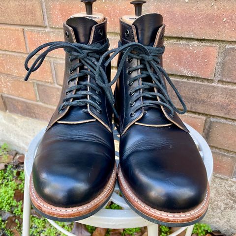 Oak Street Bootmakers Trench Boot in Horween Black Chromexcel
