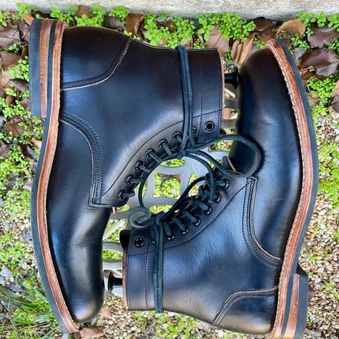 Oak Street Bootmakers Trench Boot in Horween Black Chromexcel