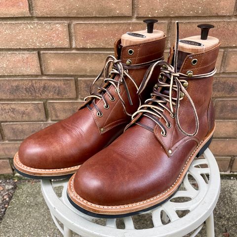 Oak Street Bootmakers Trench Boot in Seidel Light Brown Mustang