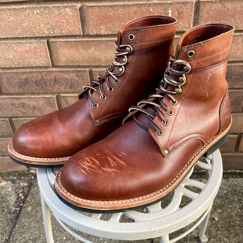 Oak Street Bootmakers Trench Boot in Seidel Light Brown Mustang