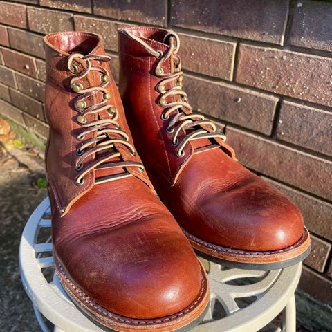 Oak Street Bootmakers Trench Boot in Seidel Light Brown Mustang