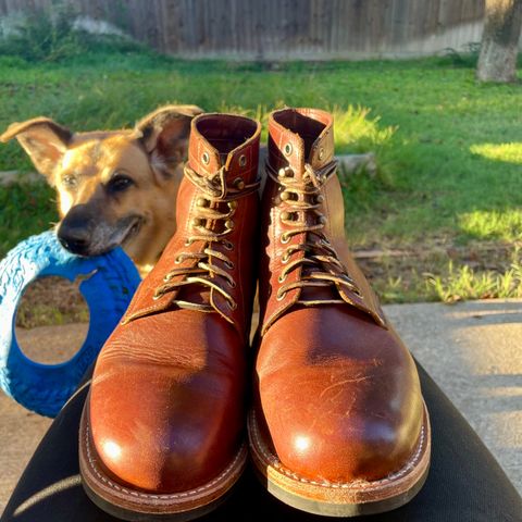 Oak Street Bootmakers Trench Boot in Seidel Light Brown Mustang