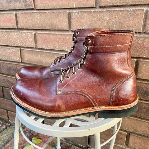 Oak Street Bootmakers Trench Boot in Seidel Light Brown Mustang
