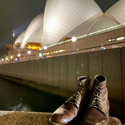 Oak Street Bootmakers Trench Boot in Seidel Light Brown Mustang