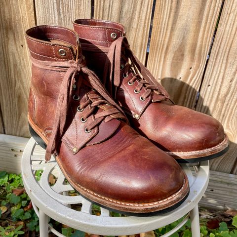 Oak Street Bootmakers Trench Boot in Seidel Light Brown Mustang