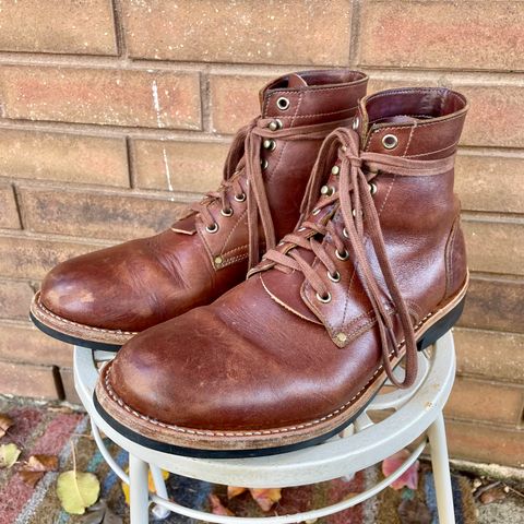 Oak Street Bootmakers Trench Boot in Seidel Light Brown Mustang