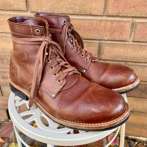 Oak Street Bootmakers Trench Boot in Seidel Light Brown Mustang