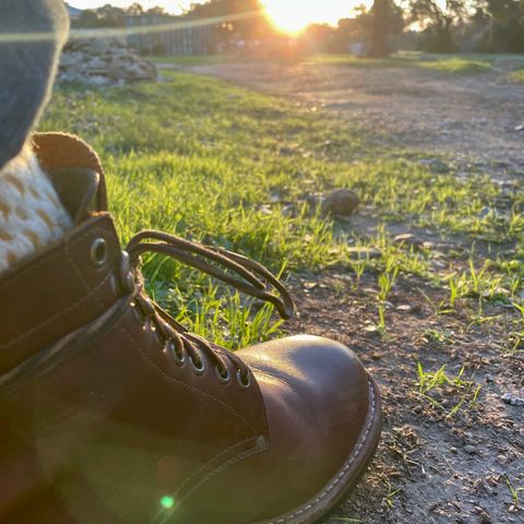 Oak Street Bootmakers Trench Boot in Seidel Light Brown Mustang