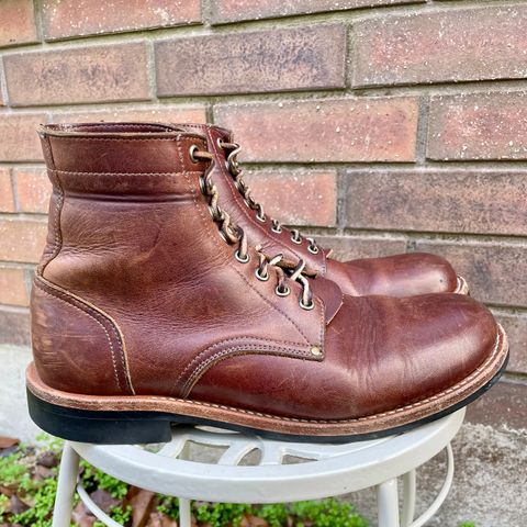Oak Street Bootmakers Trench Boot in Seidel Light Brown Mustang