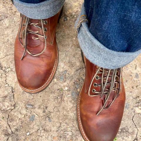 Oak Street Bootmakers Trench Boot in Seidel Light Brown Mustang