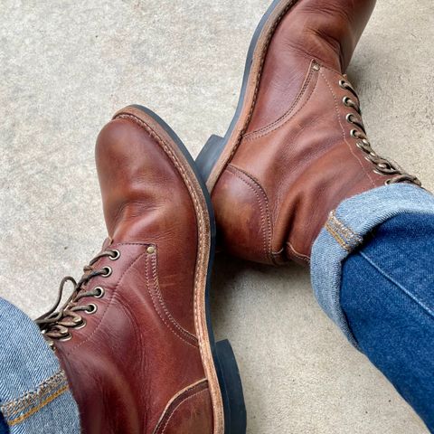 Oak Street Bootmakers Trench Boot in Seidel Light Brown Mustang