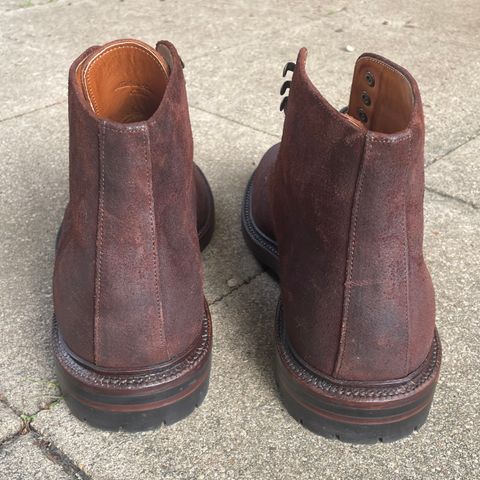 Grant Stone Edward Boot in C.F. Stead Dark Oak Roughout