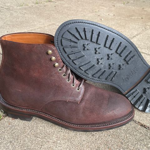 Grant Stone Edward Boot in C.F. Stead Dark Oak Roughout