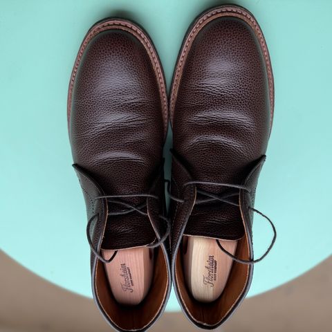 Alden 2-Eyelet Chukka in Dark Brown Softy Grain Calf