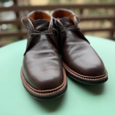 Alden 2-Eyelet Chukka in Dark Brown Softy Grain Calf