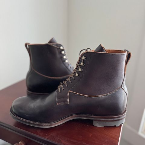 Viberg Country Boot in Horween Brown Wooly Chromexcel
