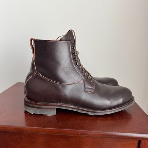 Viberg Country Boot in Horween Brown Wooly Chromexcel