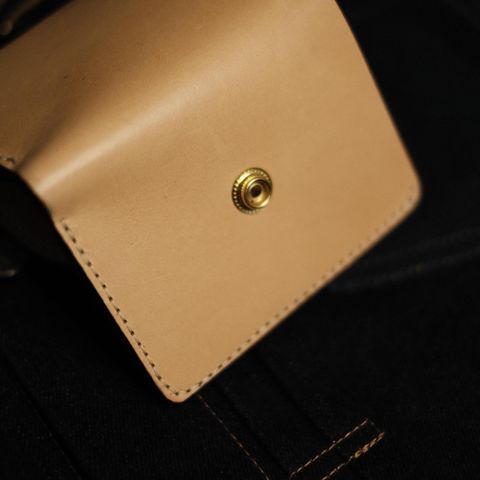 View photo of Cashew Craft Trifold Pocket Wallet in Buttero Natural Color