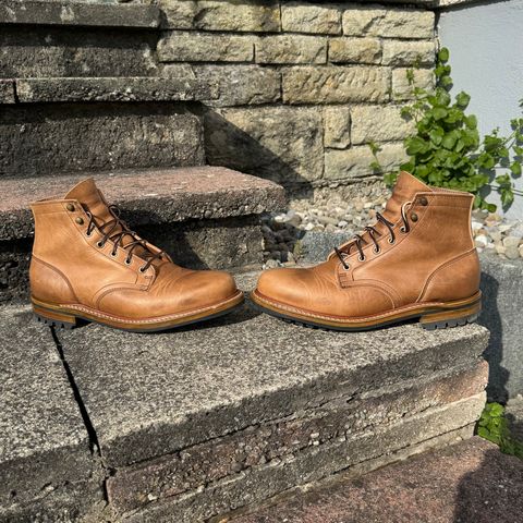 Truman Plain Toe Boot in Horween Natural Cypress