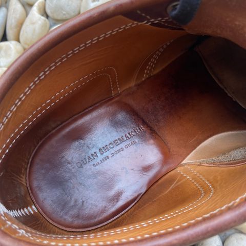 Quan Shoemaker Custom Model in Maryam Burgandy TPR