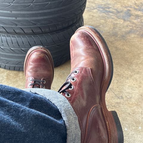 Quan Shoemaker Custom Model in Maryam Burgandy TPR