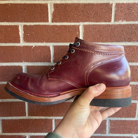 Quan Shoemaker Custom Model in Maryam Burgandy TPR