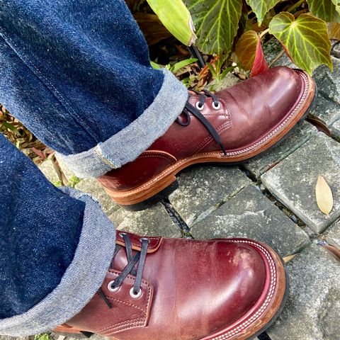 Quan Shoemaker Custom Model in Maryam Burgandy TPR