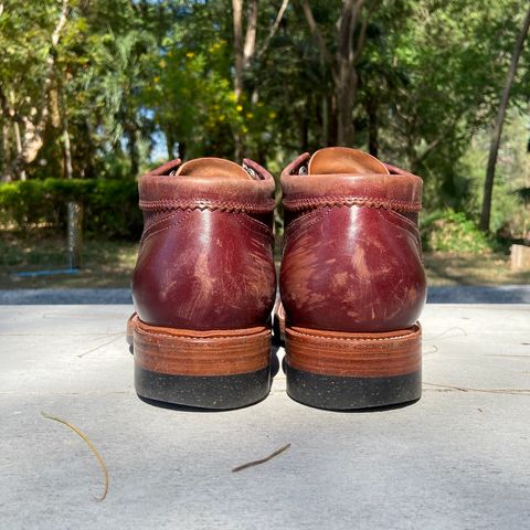 Quan Shoemaker Custom Model in Maryam Burgandy TPR