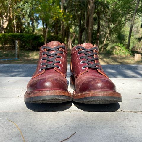 Quan Shoemaker Custom Model in Maryam Burgandy TPR