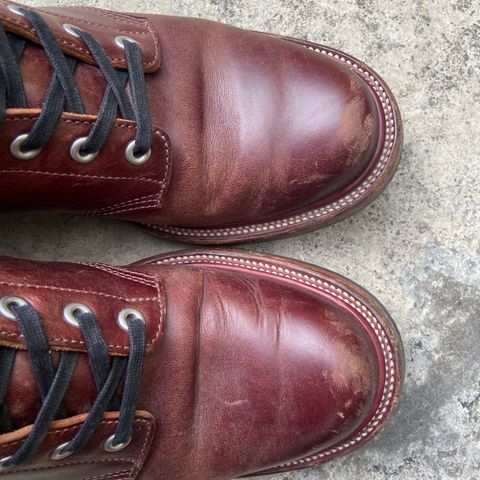 Quan Shoemaker Custom Model in Maryam Burgandy TPR