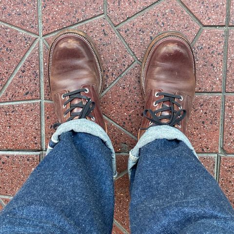 Quan Shoemaker Custom Model in Maryam Burgandy TPR
