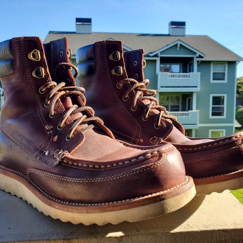 Grant Stone Field Boot in C.F. Stead Dark Burgundy Classic Kudu