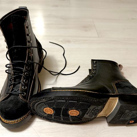 Jakkrabbits 7-Inch Tamarin Boots in Shinki Black Teacore Horsebutt