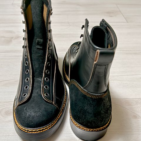 Jakkrabbits 7-Inch Tamarin Boots in Shinki Black Teacore Horsebutt