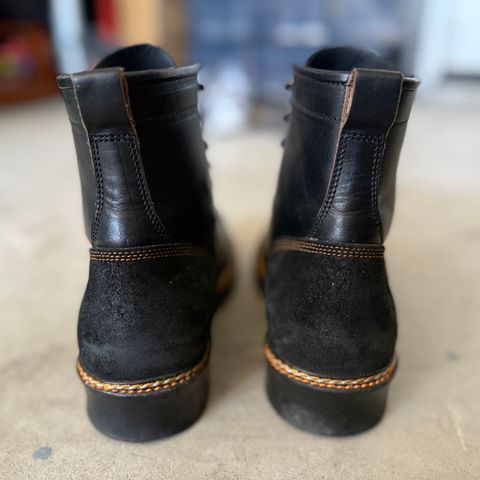 Jakkrabbits 7-Inch Tamarin Boots in Shinki Black Teacore Horsebutt