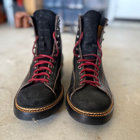 Jakkrabbits 7-Inch Tamarin Boots in Shinki Black Teacore Horsebutt