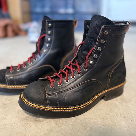 Jakkrabbits 7-Inch Tamarin Boots in Shinki Black Teacore Horsebutt