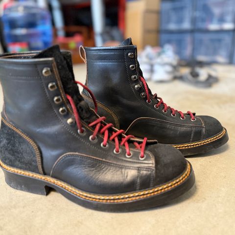 Jakkrabbits 7-Inch Tamarin Boots in Shinki Black Teacore Horsebutt