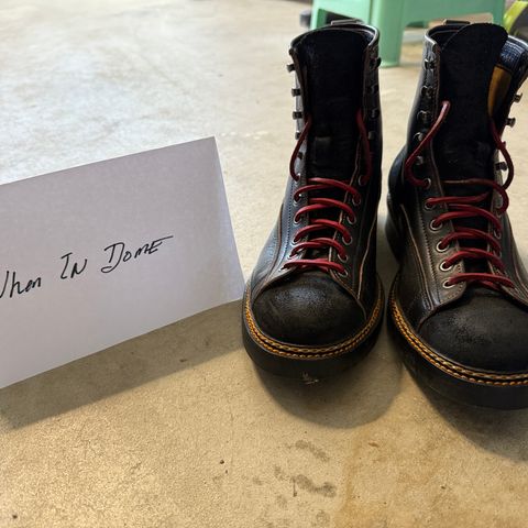 Jakkrabbits 7-Inch Tamarin Boots in Shinki Black Teacore Horsebutt