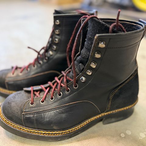 Jakkrabbits 7-Inch Tamarin Boots in Shinki Black Teacore Horsebutt